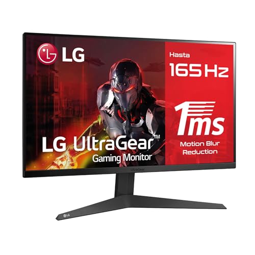 LG 24GQ50F-B - Ultragear Gaming Monitor (VA Panel: 1920x1080p, 16:9, 250 CD/m², 3000:1, 165Hz, 1ms), inputs: DP x1, HDMI x2, AMD FreeSync Premium, Tilt-adjustable