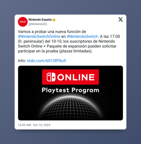 Nintendo announces a new feature for Switch Online, but needs your help to test it. How to participate and access