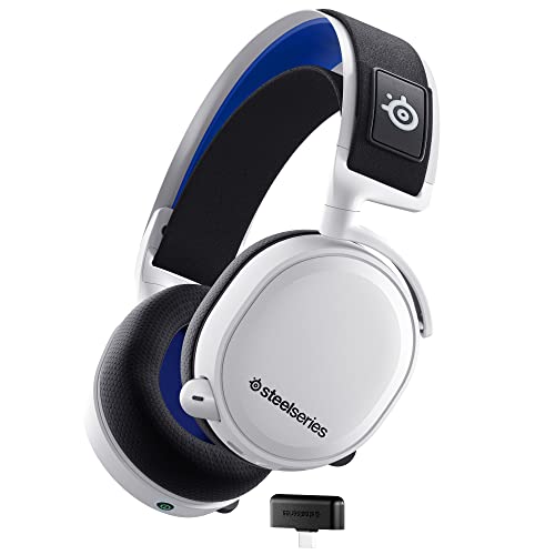 SteelSeries Arctis 7P+ Wireless Gaming Headset - 2.4 GHz Lossless - 30-Hour Battery Life - For PS5, PS4, PC, Mac, Android, and Switch - White